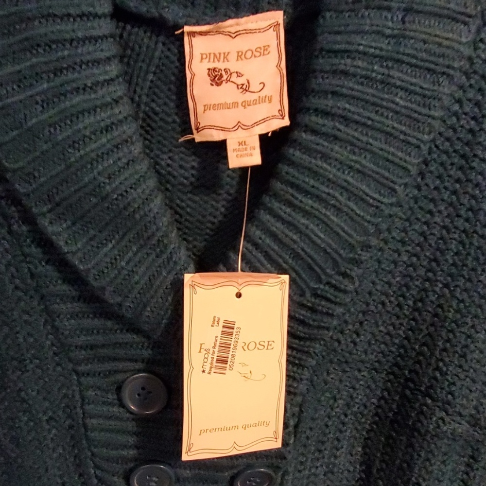 NEW Pink Rose brand ladies blouse sz XL from Macy's NEW - Picture 3 of 5
